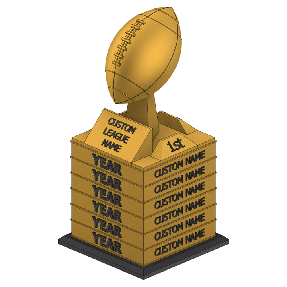 Square Tiered Trophies for Fantasy Leagues – Trophy Tiers
