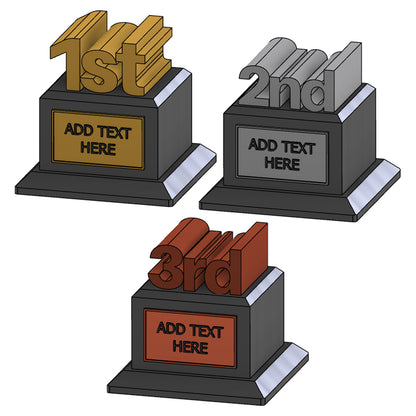 Custom Extruded Number Trophies