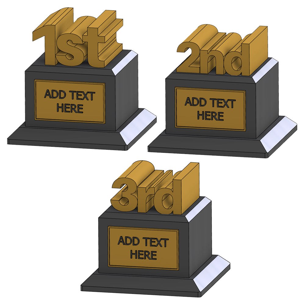 Custom Extruded Number Trophies