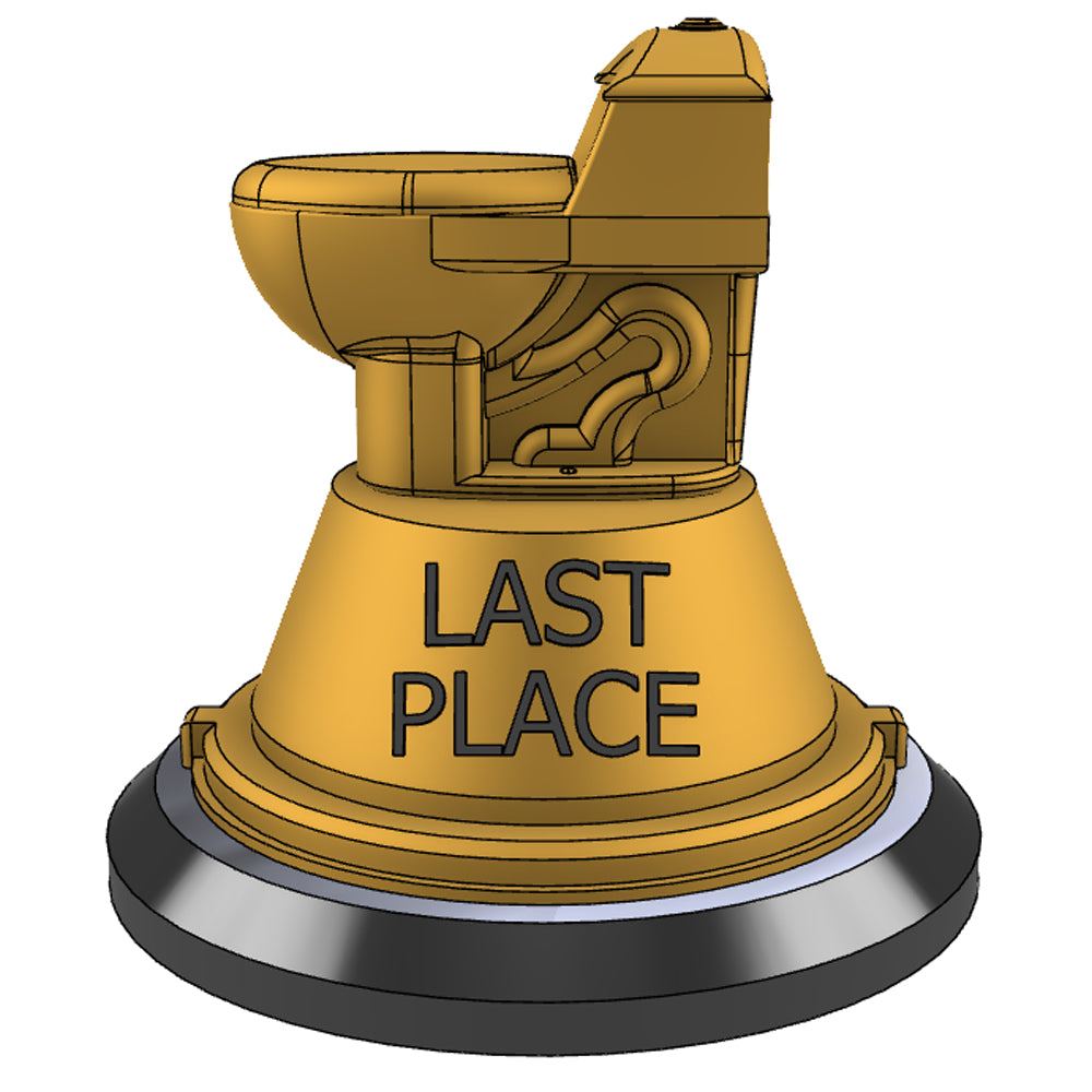 Last Place Circular Tiered Toilet Trophy Base Set