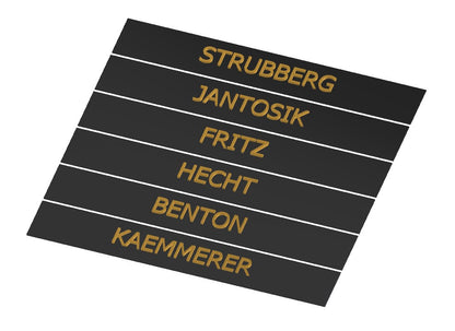 Additional Nameplate Plaques